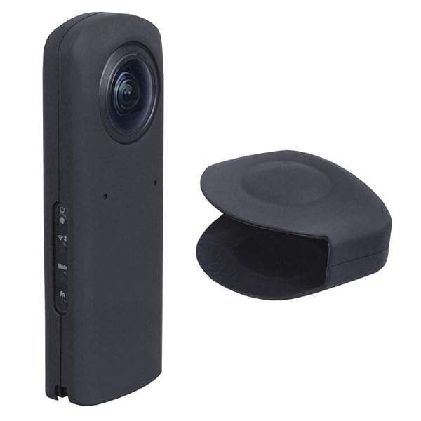 TIUIHU Portable Silicone Case for Ricoh Theta Z1 360 Degree Camera?Skin for Ricoh Theta Z1 Waterproof Protection (Black)