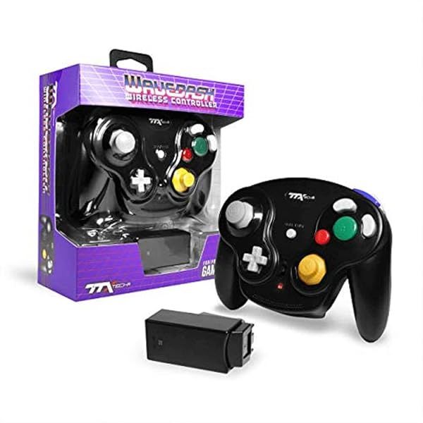 TTX Gamecube Wavedash Wireless Controller - 2.4GHz Black for Nintendo Gamecube & Wii
