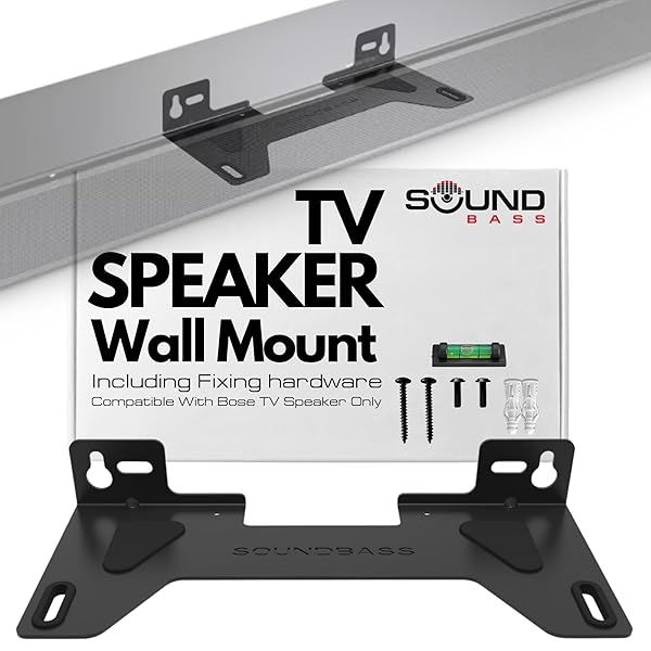 TV Speaker Wall Mount Bracket for Bose Soundbar | Complete Hardware Kit | UK Design by Soundbass