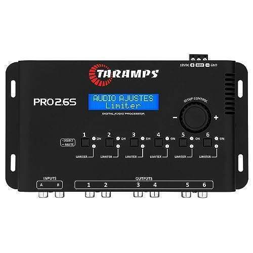 Taramp's Pro 2.6S DSP Equalizer: 3-Band Graphic, 6 Channels, Adjustable Limiter for Car Audio