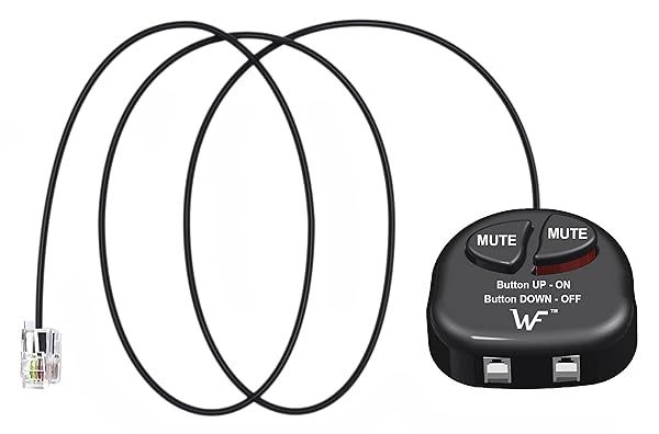 Telephone Training Adapter Y Splitter with Mute for Nortel, Avaya, Mitel & More - Perfect for Headsets