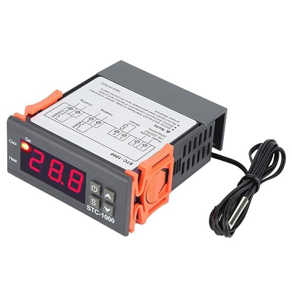 STC-1000 Digital Temperature Controller: Accurate 110-220V Thermostat with Sensor for Optimal Temperature Control