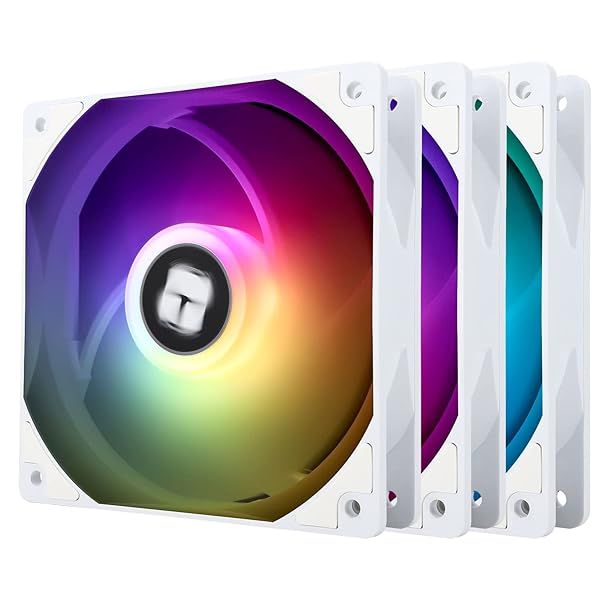 Thermalright TL-C12CW-S X3: 120mm White ARGB CPU Fan - 1550RPM Silent Cooling with 4pin PWM & S-FDB Bearing