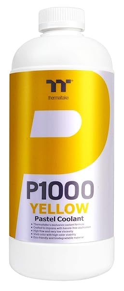 Thermaltake P1000 Yellow Pastel Water Cooling Solution - 1000ml Anti-Corrosion & Anti-Freeze for Optimal Performance