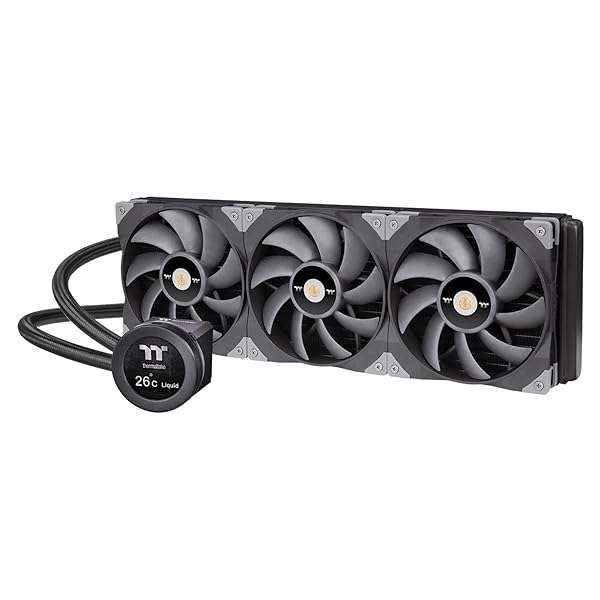 Thermaltake TOUGHLIQUID Ultra 420: Best CPU Liquid Cooler for AMD & Intel with LCD Display & RGB - CL-W366-PL14BL-A