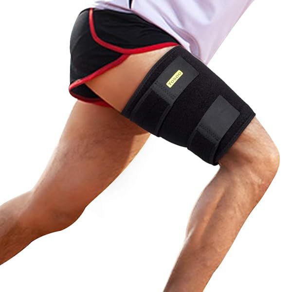 Adjustable Thigh Support Sleeve for Men & Women | Anti-Slip Compression Brace for Injury Prevention & Recovery