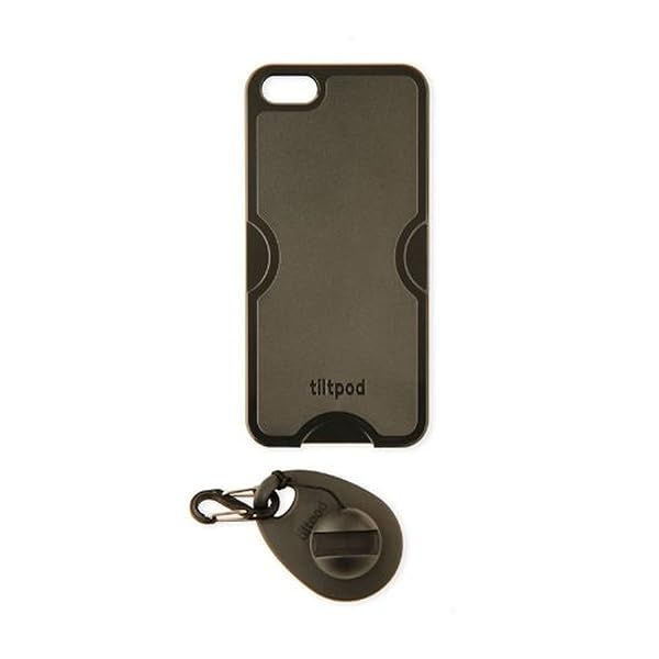 Buy Tiltpod Keychain Stand & Case for iPhone 5 - Mini Pivoting Tripod in Black