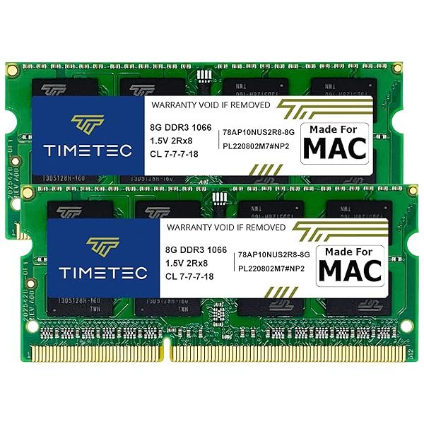 Upgrade Your Mac with Timetec 16GB DDR3 RAM Kit (2x8GB) - Compatible with MacBook, iMac & Mac Mini (2010 Models)
