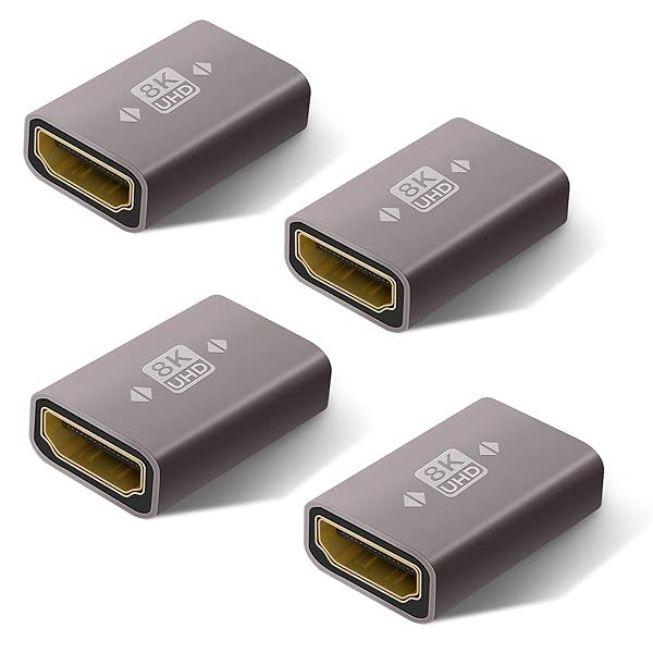 Buy Togconn 8K HDMI Coupler 4 Pack - HDMI 2.1 Female to Female Connector for 4K@120Hz & 8K@60Hz - Compatible with PS5, Xbox, HDTV