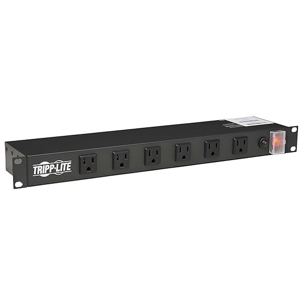 Tripp Lite 12-Outlet Rackmount PDU: 15A Power Strip with 15ft Cord & Lifetime Warranty - Ideal for 1U Rack Mounting