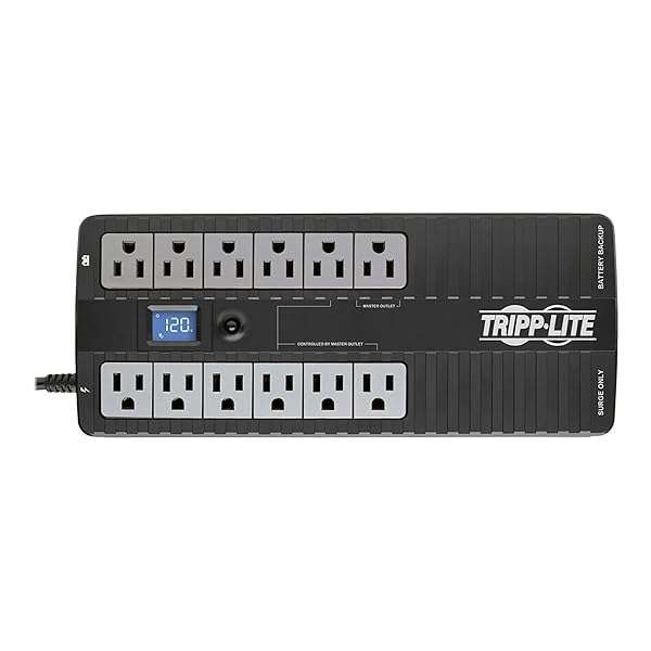 Tripp Lite 850VA UPS: ENERGY-STAR Battery Backup, 12 Outlets, Surge Protection & 3-Year Warranty