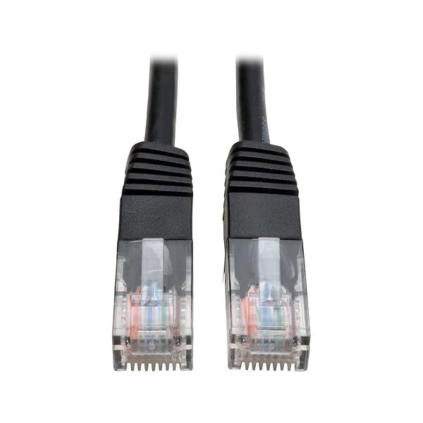 Tripp Lite Cat5e 350MHz 10-ft Molded Patch Cable (RJ45 M/M) - Black | High-Speed Networking Solution