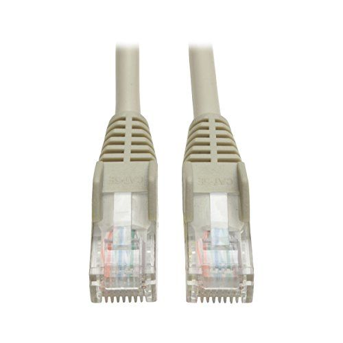 Tripp Lite Cat5e 350MHz Snagless Patch Cable 150ft - Gray RJ45 Ethernet Cable for Fast Networking