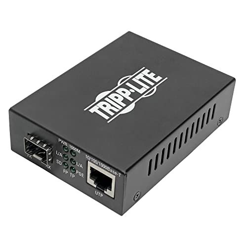 Tripp Lite Customizable SFP Fiber Media Converter - Gigabit POE+ Ethernet Converter (N785-P01-SFP)