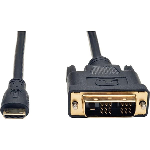 Tripp Lite Mini HDMI to DVI Cable 3ft - High-Quality Digital Monitor Adapter (Mini HDMI to DVI-D M/M) - Black