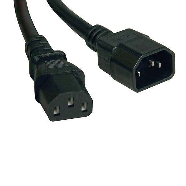 Tripp Lite 4ft Power Extension Cord 10A 18AWG IEC-320-C14 to C13 - Reliable Black Cable