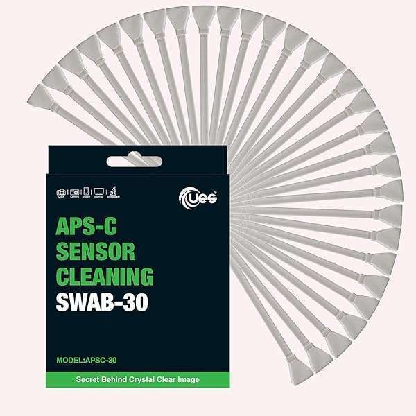 UES APSC-30 Swab Value Package for Sony, Nikon, Canon DSLR & Mirrorless Cameras - 30x16mm APS-C Sensor Cleaning