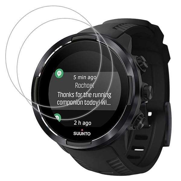 UPONEW Tempered Glass Screen Protector for SUUNTO 9 - Full HD Clear, Anti-Bubble & Scratch Protection