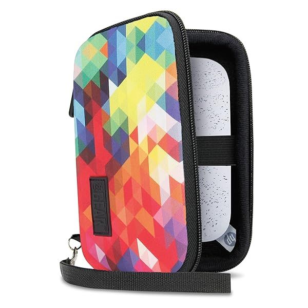 USA GEAR Hard Shell Portable Printer Case - Scratch-Resistant, Fits HP Sprocket, Instax Mini Link 2 & Kodak Printomatic