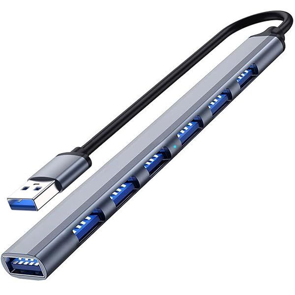 VIENON 7-Port USB 3.0 Hub: Aluminium USB Splitter for Laptop, PC, MacBook & More