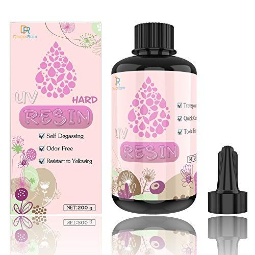 200g UV Resin - Crystal Clear Epoxy for Jewelry Making & DIY Crafts | Sunlight Activated Curing Resin for Molds & Pendants