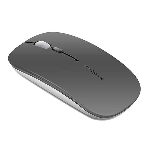 Uciefy Q5 Slim Wireless Mouse: Ultra Thin, Rechargeable, Silent & Portable - Compatible with PC, Laptop & More