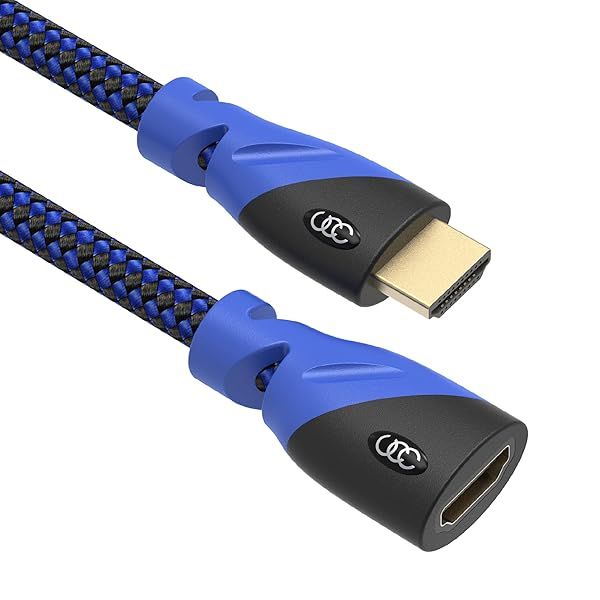 Ultra Clarity 20ft High Speed HDMI Extension Cable - 4K Male to Female Connector for Optimal Performance