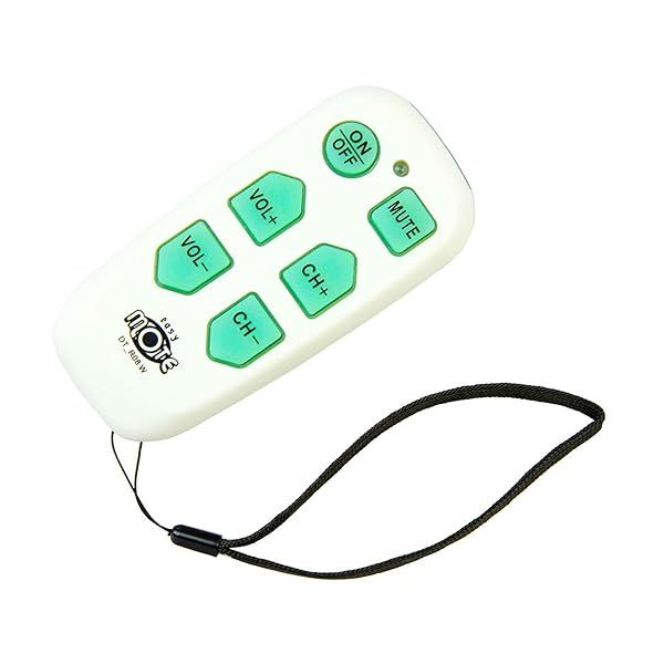 EasyMote Universal Big Button TV Remote - Backlit, Smart & User-Friendly for Seniors | DT-R08W