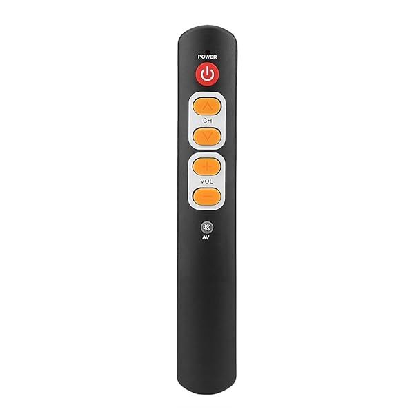 Universal Learning Remote Control with 6 Big Buttons for TV, DVD, STB & More - Smart Orange Controller