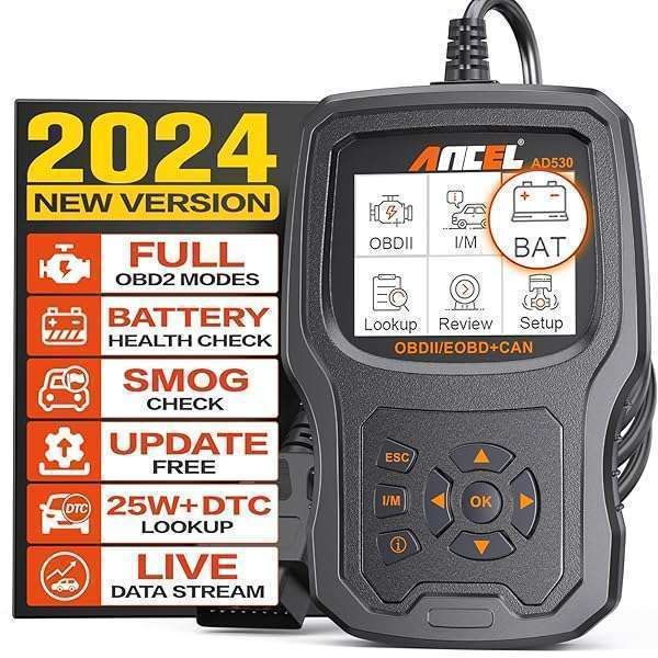 ANCEL AD530 OBD2 Scanner: Enhanced Diagnostic Tool with Battery Test & Graphing Features