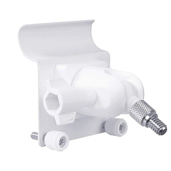 Upgrade Your Security: HOLACA Vinyl Siding Clips for Arlo, ZUMIMALL & Eufy Cameras - Weatherproof Stainless Steel (1 Pack, White)