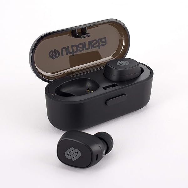 Urbanista Tokyo True Wireless Earbuds: 16H Playtime, Bluetooth 5.0, Multi-Function, Compatible with Android & iOS - Black