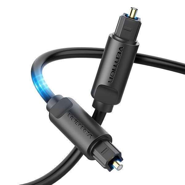 VENTION 16.5ft Digital Optical Audio Cable - Toslink S/PDIF for Blu-ray, Sound Bar, Smart TV, Xbox & PS4