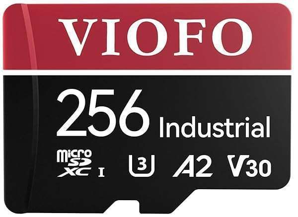 VIOFO 256GB Industrial Grade microSD Card - U3 A2 V30 for 4K Video Recording & High Speed Performance