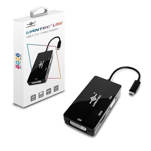 Vantec Link USB-C 3-in-1 Video Adapter: HDMI 4K, DVI, VGA - CB-CU301HDV Review & Features