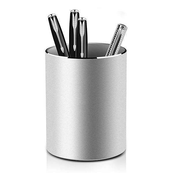 Vaydeer Metal Pen Holder - Stylish Aluminum Desktop Organizer for Office, School & Home Supplies