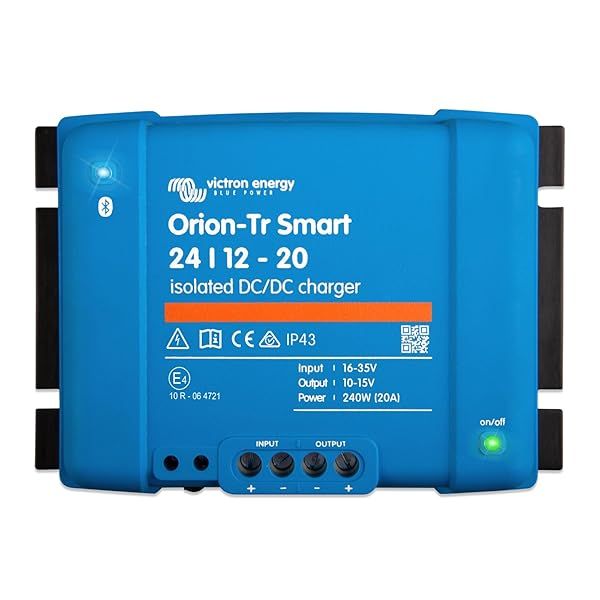 Victron Energy Orion-Tr Smart DC to DC Charger: 20A 24/12V for Dual Battery Systems - Bluetooth Isolated Charger
