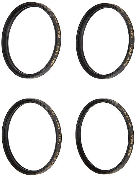 Vivitar 62MM Close Up Lens Set: PLUS1, PLUS2, PLUS4, PLUS10 for Stunning Macro Photography