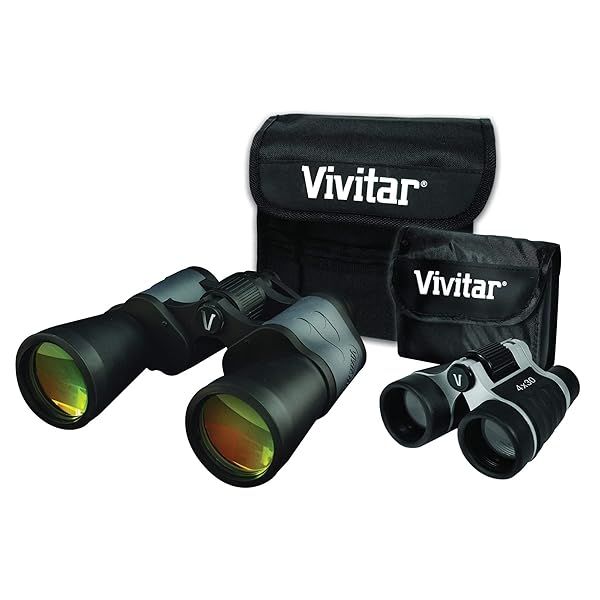 Vivitar Value Series VIV-VS-843 Binocular Set: 8x50 & 4x30 for Clear Viewing