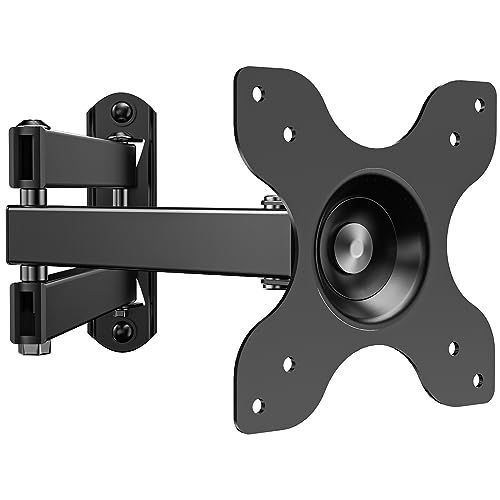 WALI Full Motion TV Wall Mount for 13-32 inch Screens - Articulating Arm, Tilt & Swivel, 100x100mm Compatible