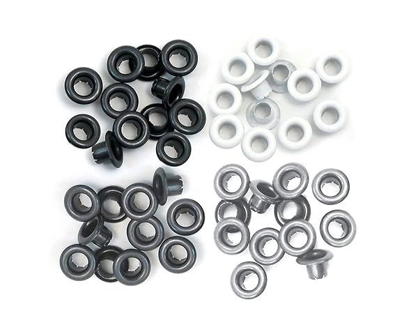Buy We R Memory Keepers Gray Eyelets - Standard Size, 60 Pieces for Crafting & DIY Projects