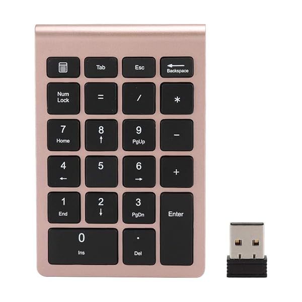 Buy Wendry 22-Key Numeric Keypad - USB Plug & Play for Android/Windows/OS - Stylish Rose Gold Design