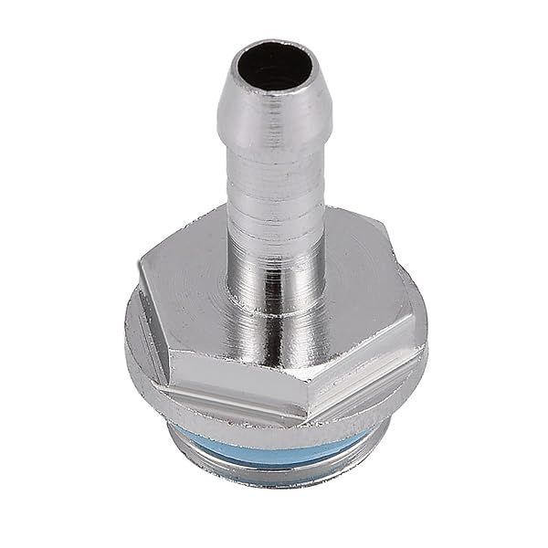 Wendry PC Water Cooling Barb Fitting - G1/4 Two-Touch Connector (Pack of 6, 11mm) for Efficient Computer Cooling