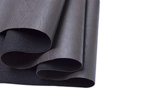 Buy Wento Thick 1 Yard Dark Gray Faux Leather Fabric for Upholstery - Soft PU Leather for Sofas, Chairs & Cushions