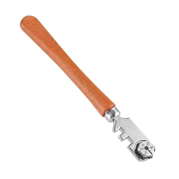 Professional Wheel Glass Cutter Tool Kit: 6 Blades for Bottles, Mirrors, Windows & Tiles