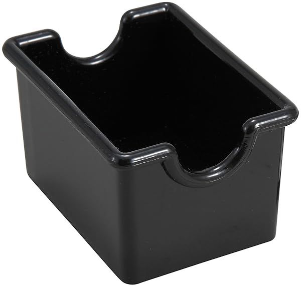 Winco 12-Piece Black Sugar Packet Holder: Stylish & Functional Table Organizer