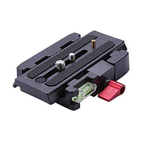 Wondalu Aluminum Quick Release Adapter for DSLR & Camcorder - Compatible with Manfrotto 577/501PL