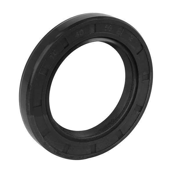 X AUTOHAUX 40mm x 60mm x 8mm Black Rubber Double Lip TC Oil Shaft Seal for Cars