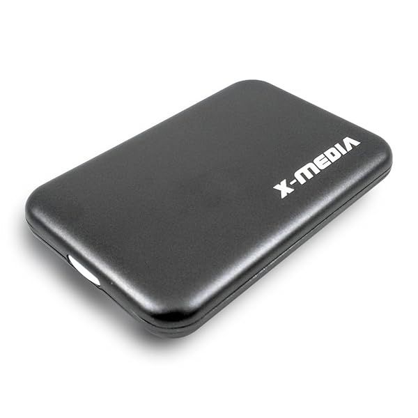 X-MEDIA 2.5-Inch USB 3.0 SATA Aluminum HDD Enclosure Case - Tool-Free Design [XM-EN2251U3-BK]