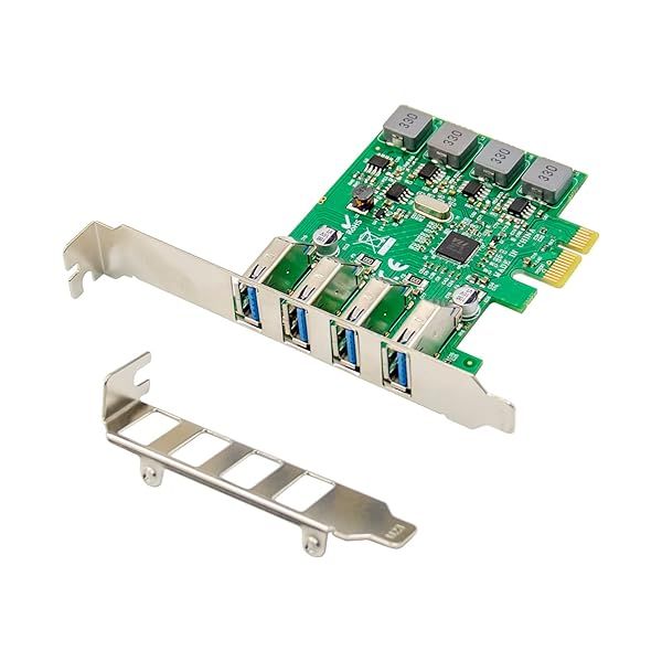 X-MEDIA XM-PEX-U304S 4-Port USB 3.0 PCIe Card - VIA VL805 Chipset, Self-Powered, Standard/Low Profile Bracket Included